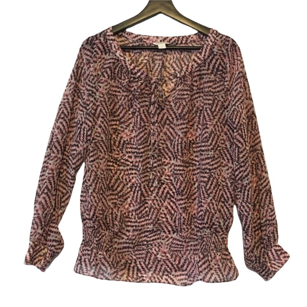 Monsoon Sheer See Through Blouse Top Size 6